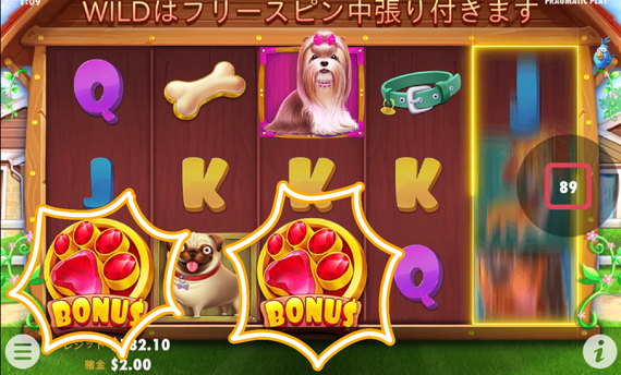 The dog Houseでボーナス予感