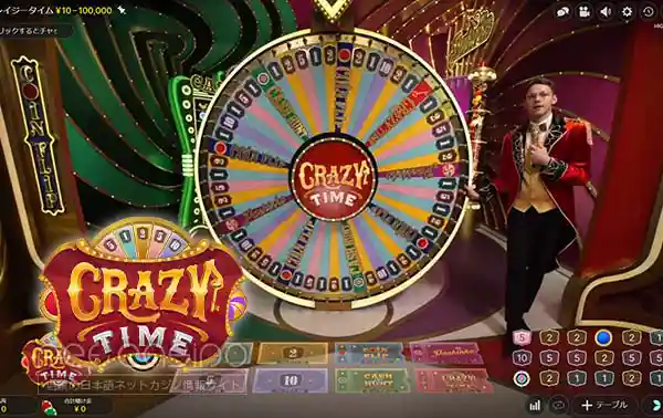 ライブゲーム「クレイジー・タイム」
