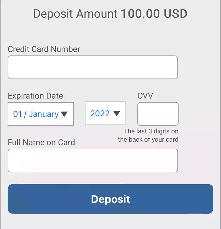 クレジットカード情報を入力する