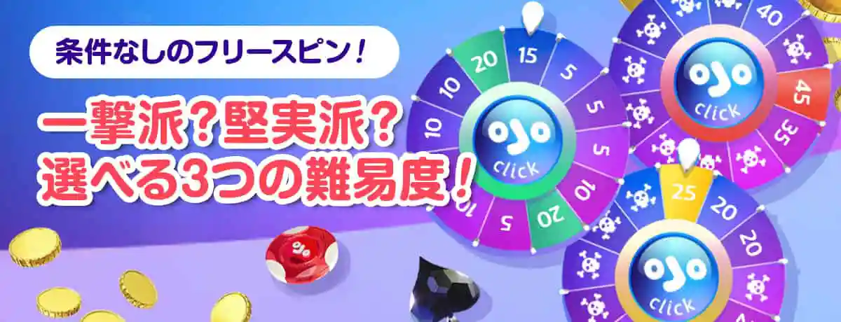 レベル達成やランダムで付与される「OJOホイール」
