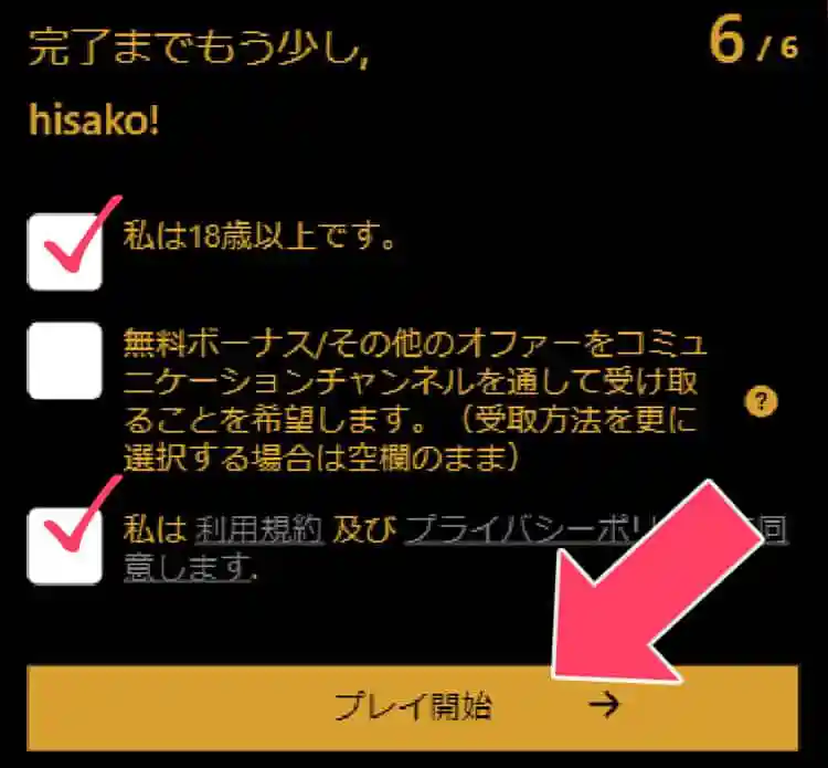 各種チェック項目を確認する