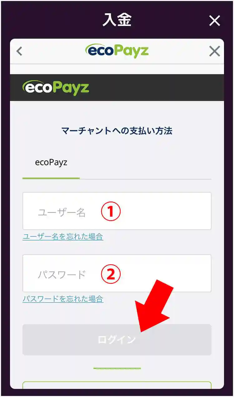 使用する電子決済サービスを選択