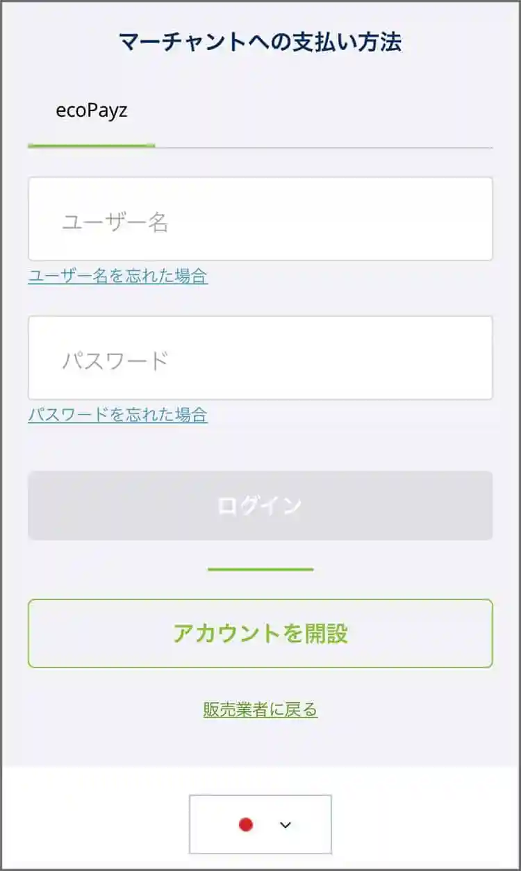 「Payz（ペイズ）」を選択する