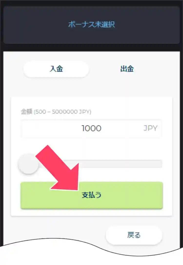 「Payz（ペイズ）」を選択する