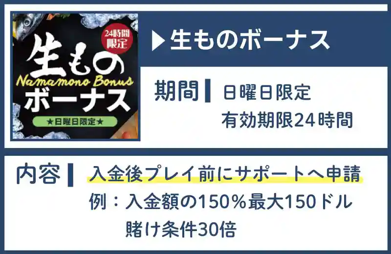 生ものボーナス