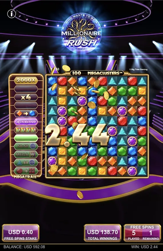 フリースピンは振るわず