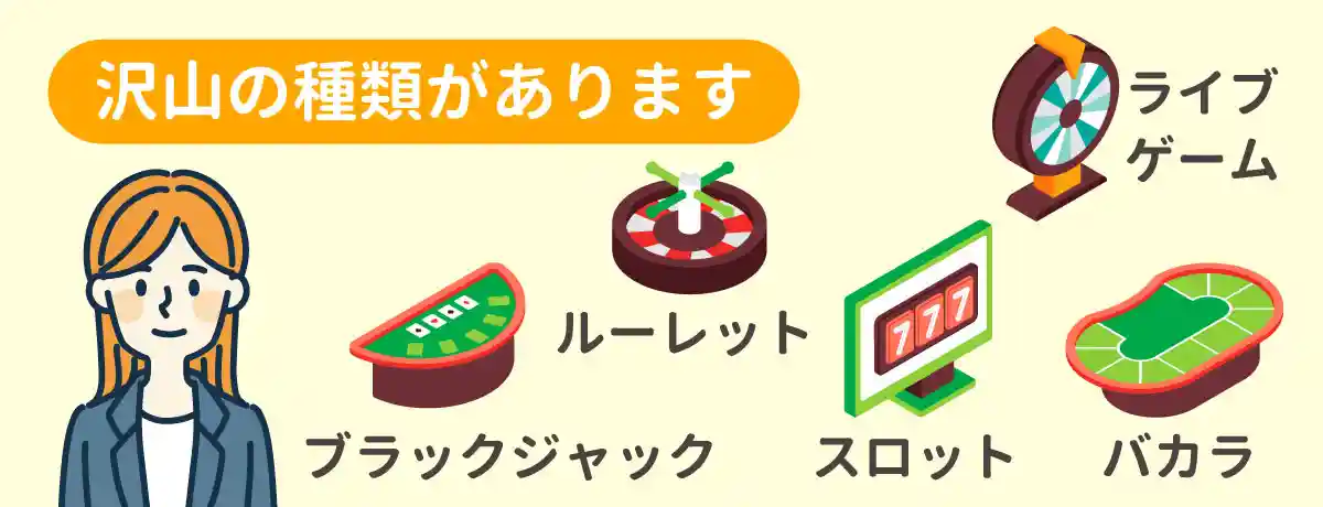 沢山のゲームがある