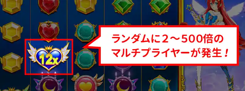 マルチプライヤーが勝利の決め手となる変動率の高いスロット
