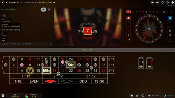 ライトニングルーレット