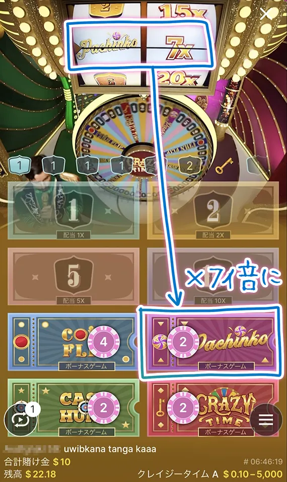 クレイジータイム7倍