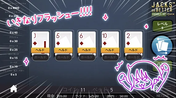 フラッシュが揃った