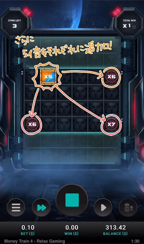 0スピン目