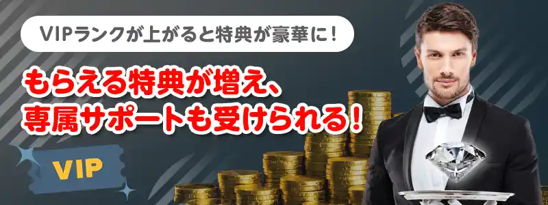 ステークカジノのVIP特典