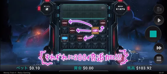 200倍がそれぞれに配られる
