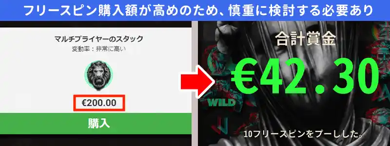 フリースピン購入は慎重に