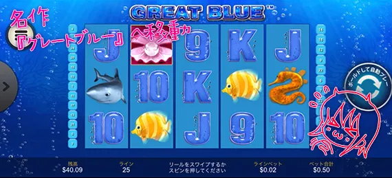 グレートブルーで勝負