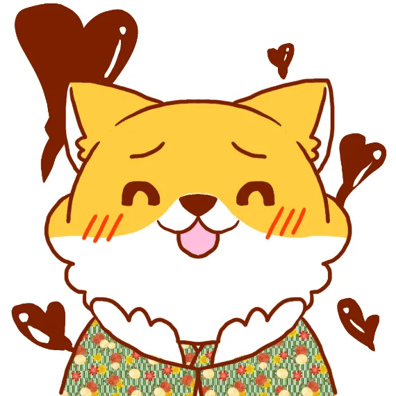 チョコの香りにうっとりするシバラッシュ